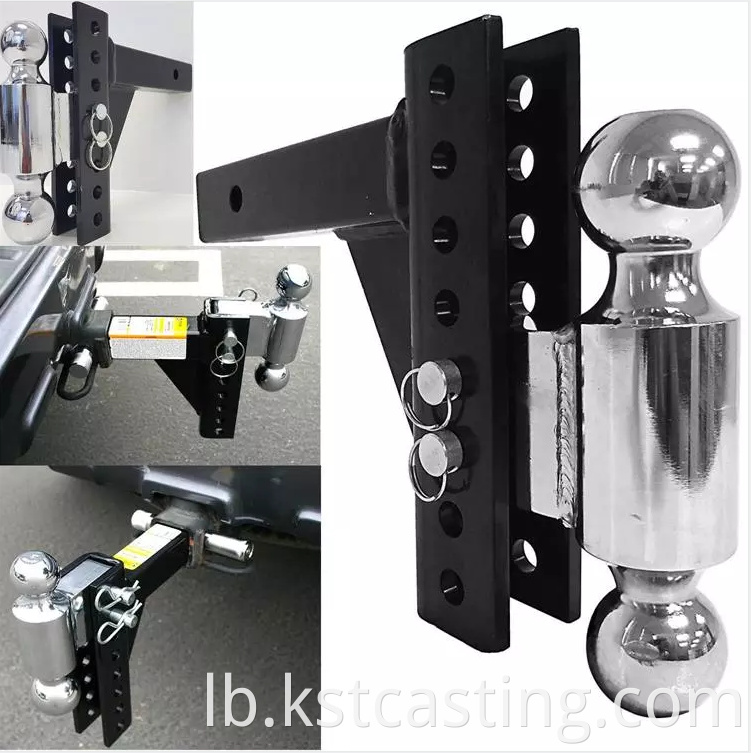 Upassbar Trailer Hitchelen ze thewing Trailer Deeler Aluminium waarmste Deeler Kugelkleede Hitch mam Rust-Beweis